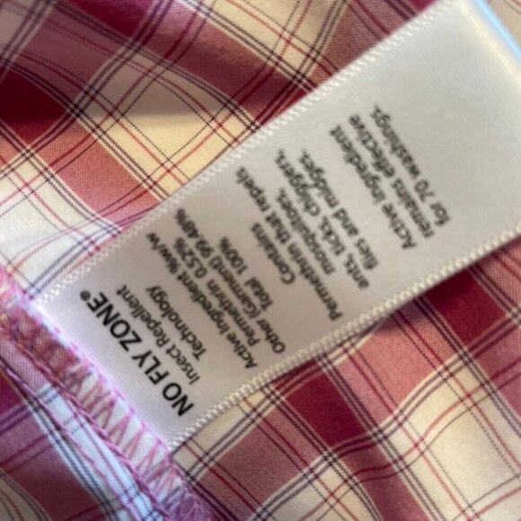 Duluth Trading Company Button Down Blouse Pink Small - Picture 12 of 12